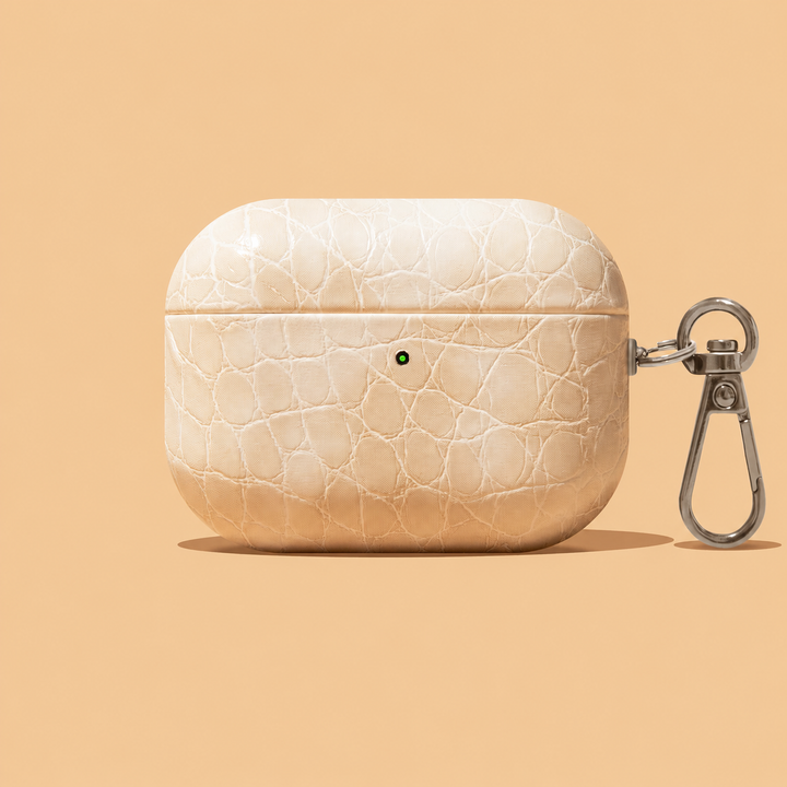 Cold Blooded Croc-Embossed Leather Airpods Case