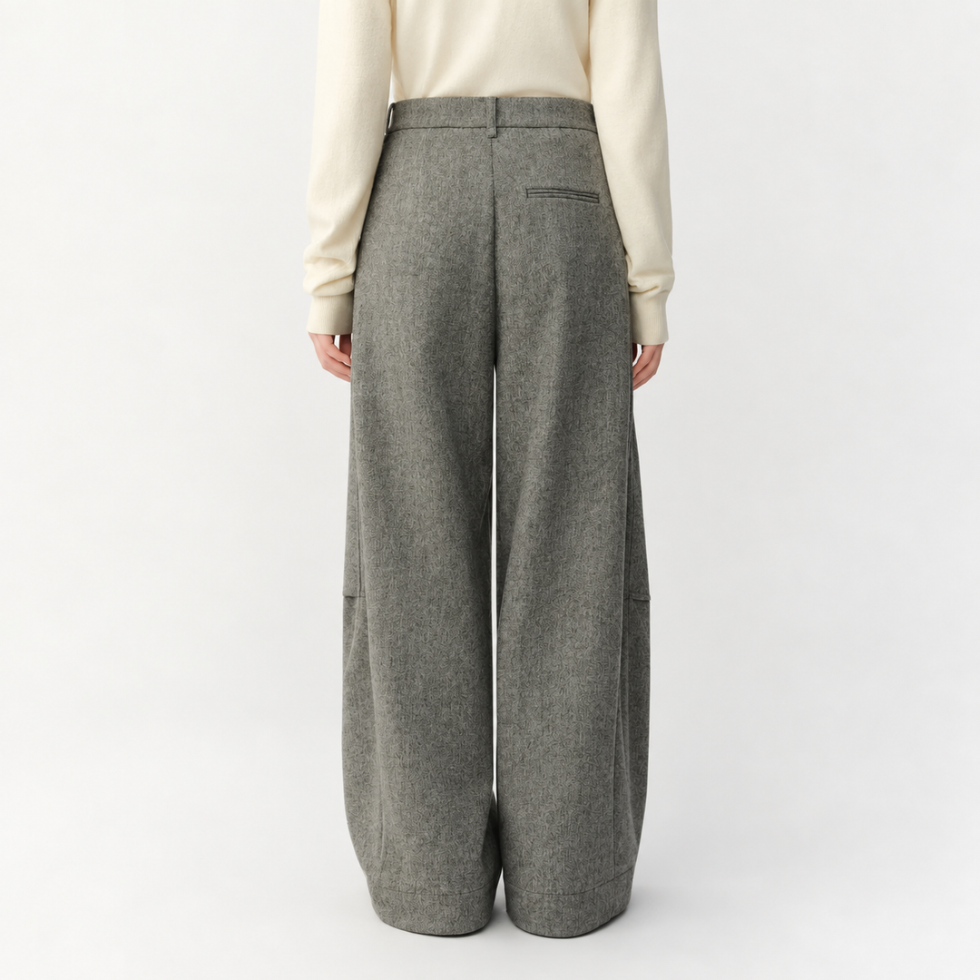The Extended Line Tailored Wool-Blend Trousers