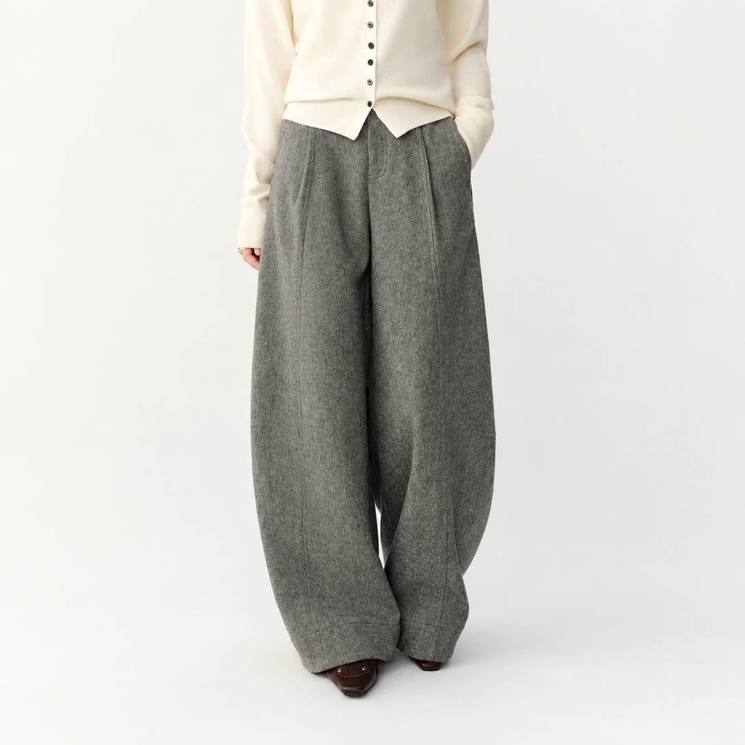 The Extended Line Tailored Wool-Blend Trousers