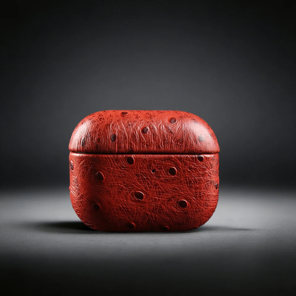 Pretty Exotic Embossed Genuine Leather AirPods Case