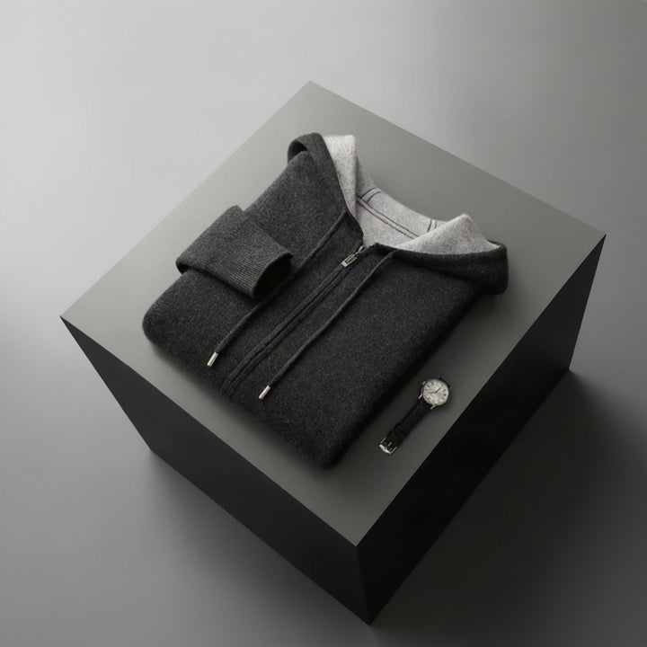 First Class 100% Merino Wool Zip Hoodie