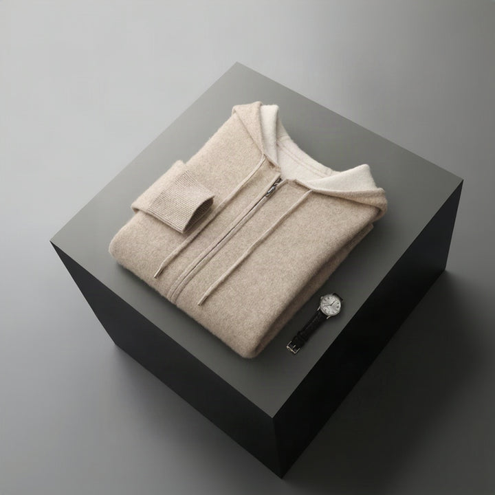 First Class 100% Merino Wool Zip Hoodie