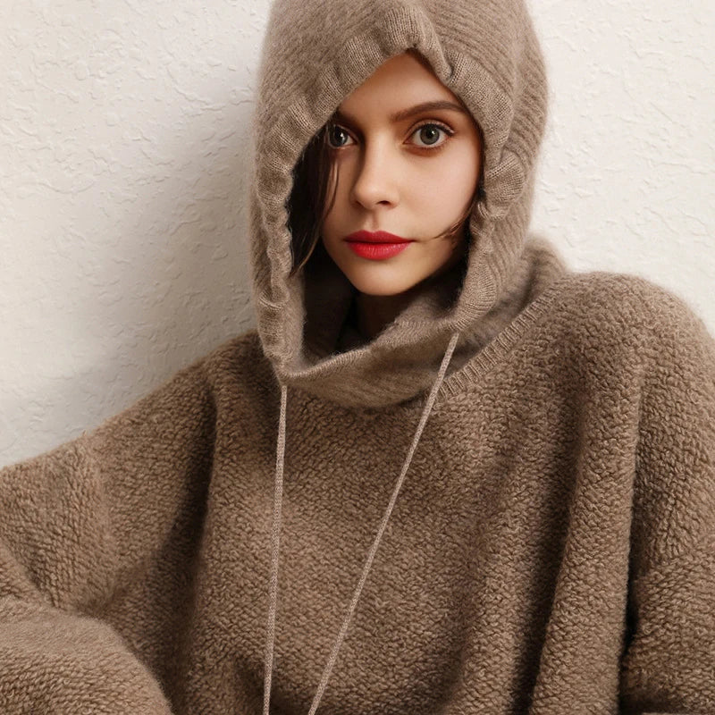Street Lane .X 100% Cashmere Balaclava Hood