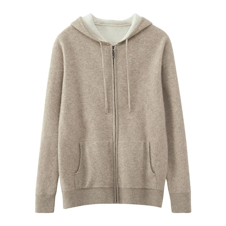 First Class 100% Merino Wool Zip Hoodie