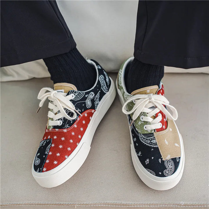 Paisley Patchwork Low Tops