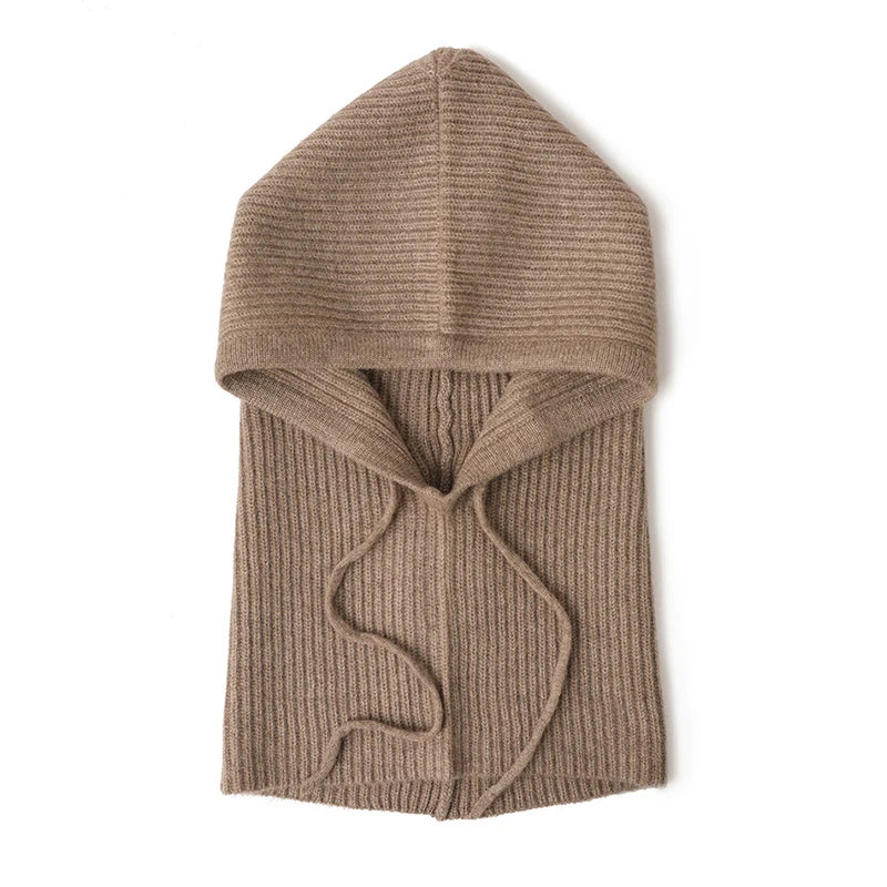 Street Lane .X 100% Cashmere Balaclava Hood