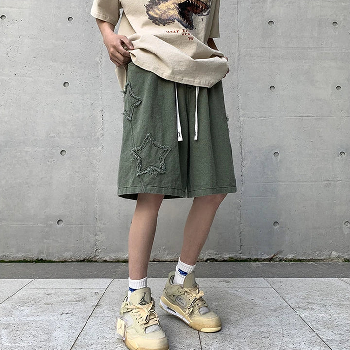 Cosmo Cotton Patchwork Shorts