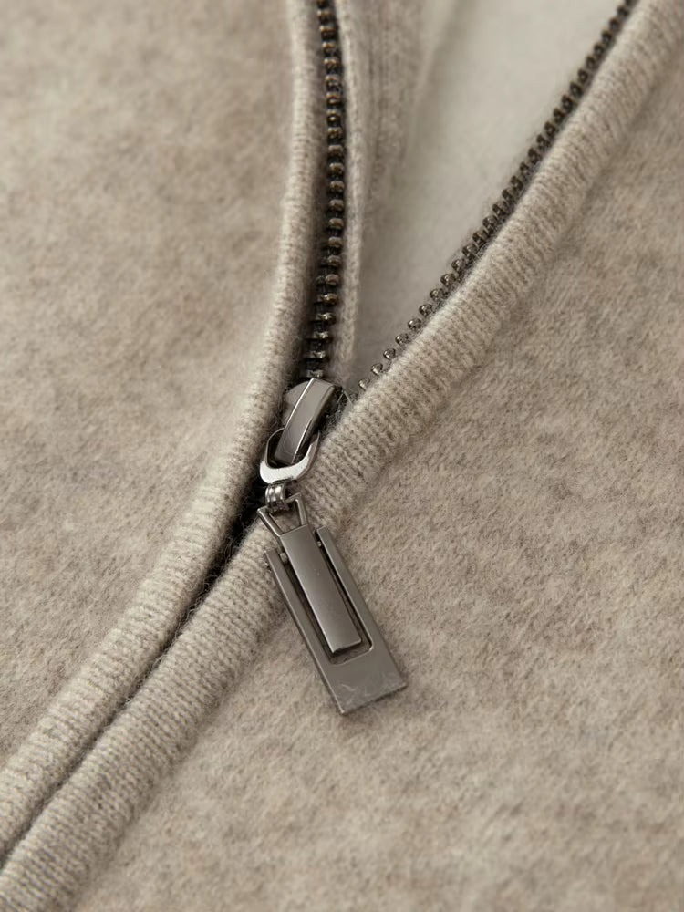 First Class 100% Merino Wool Zip Hoodie