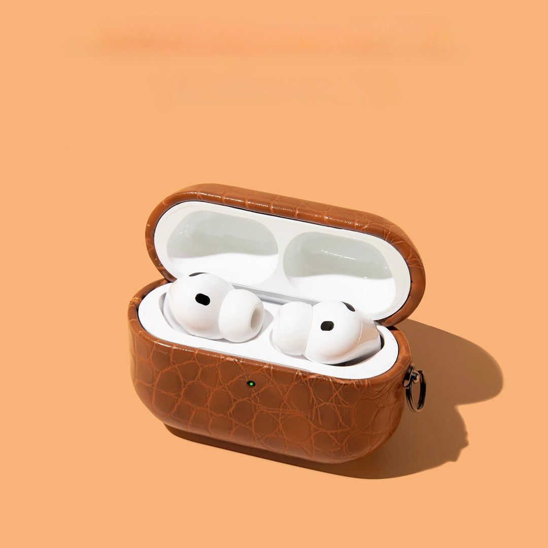 Cold Blooded Croc-Embossed Leather Airpods Case