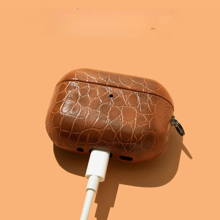 Cold Blooded Croc-Embossed Leather Airpods Case