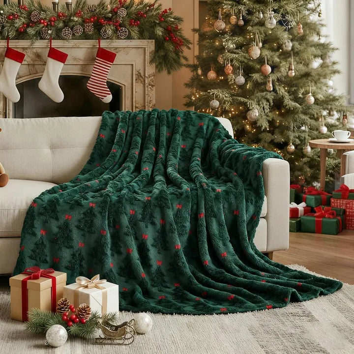 Home For The Holidays! Plush Throw Blanket