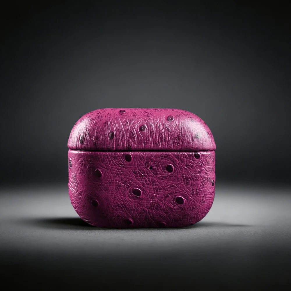 Pretty Exotic Embossed Genuine Leather AirPods Case