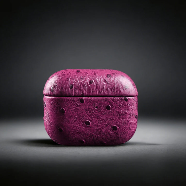 Pretty Exotic Embossed Genuine Leather AirPods Case