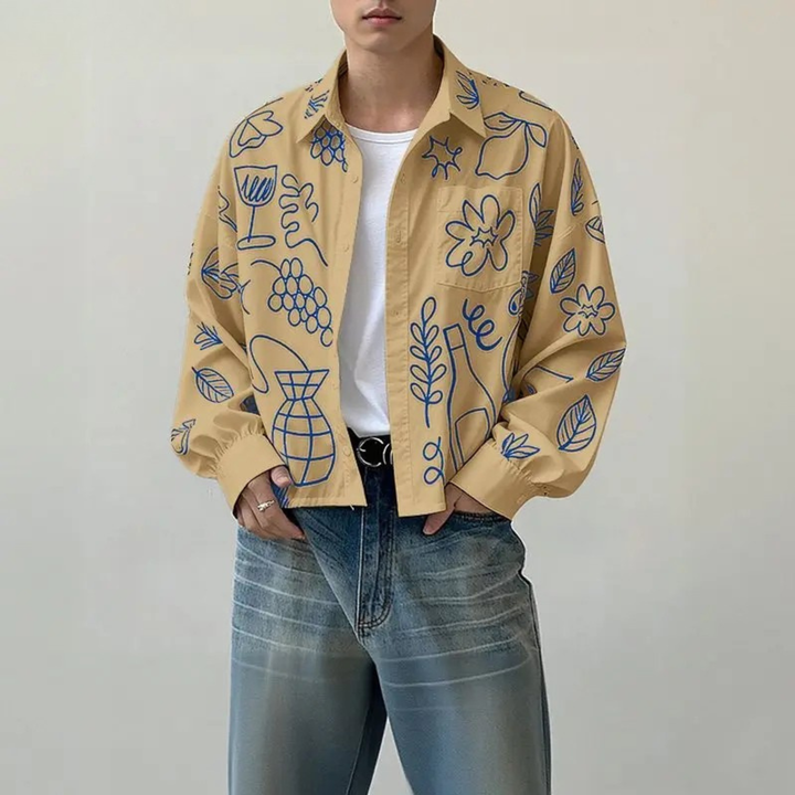 Autumn Cotton Button-Down